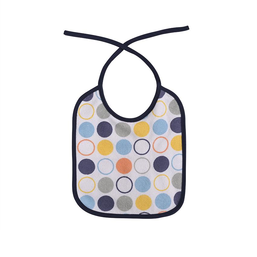 Set 7 bavete, bumbac, 23x20 cm, inchidere cu snur, Blue