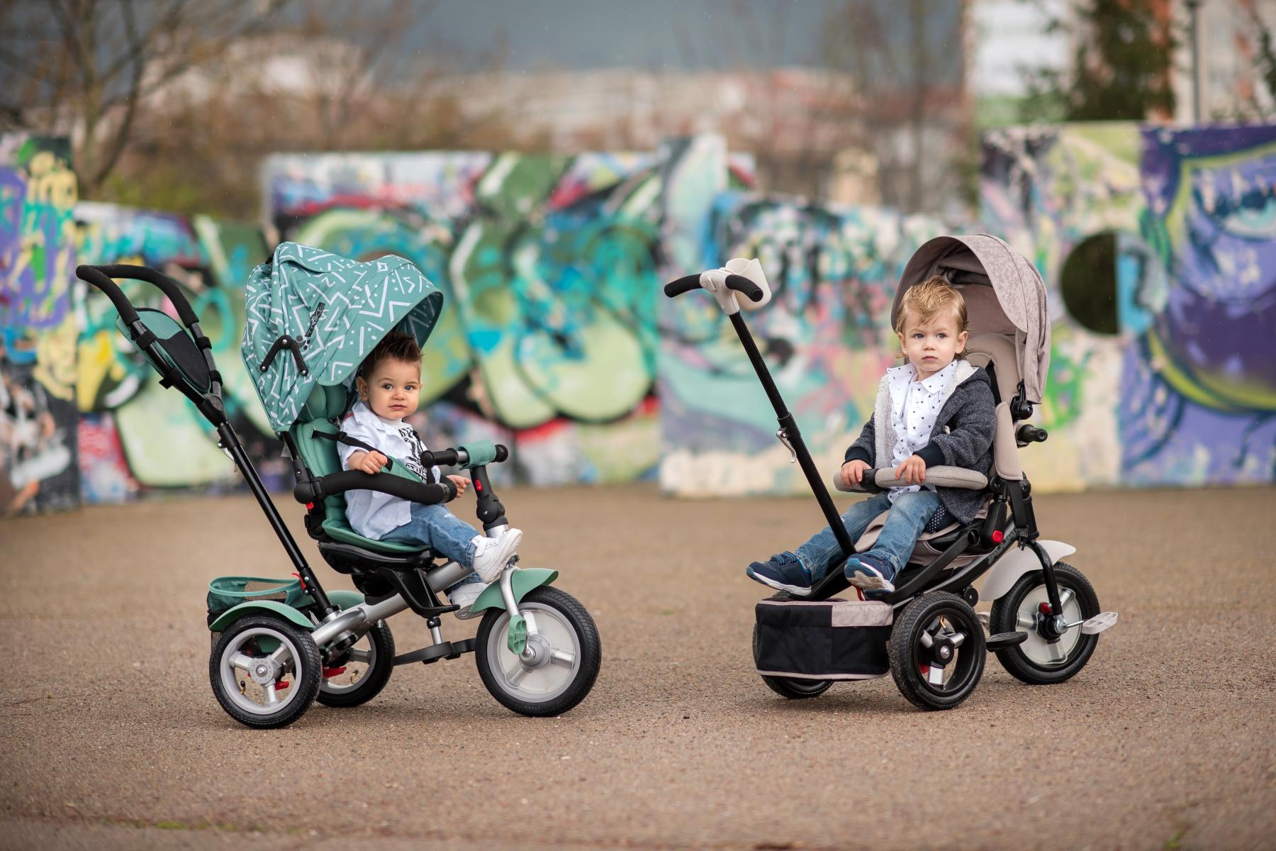 Tricicleta NEO AIR Wheels, Black & Yellow