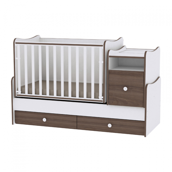 White & Walnut