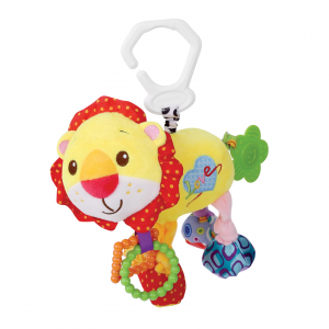 Jucarie de dentitie din plus, Lion, 29 cm, cu vibratii