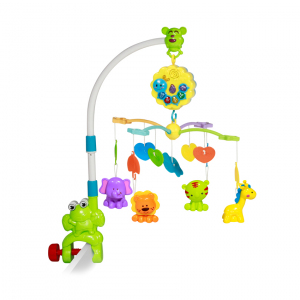 Carusel electric muzical Bell "Broscuta" pentru patut 
