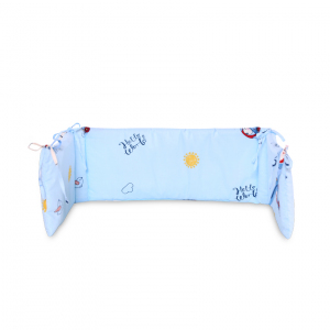 Protectie laterala pat, 140x27 cm, bumbac ranforce