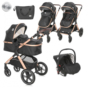 Carucior Set 3 in 1, Viola, pana la 22 kg