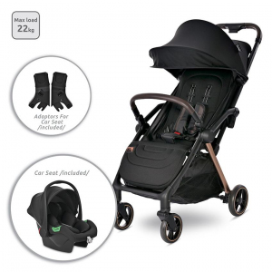 Carucior Set 2 in 1, autofold,  Loret, cosulet auto inclus, pana la 22 kg