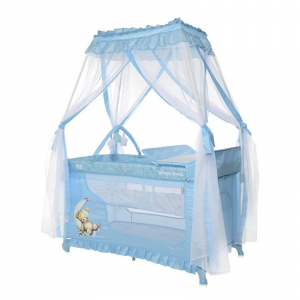 Patut pliabil stil baldachin Magic Sleep, cu accesorii