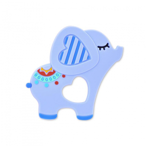 Jucarie de dentitie din silicon, Elephant Lucky, peste 3 luni