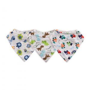 Set 3 bavete tip bandana, bumbac