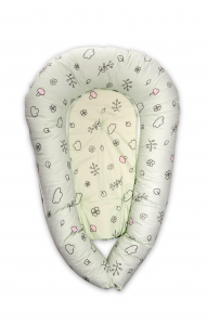 Baby Nest 3in1, 110x70x15 cm, husa bumbac ranforce